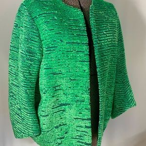 Oversized textured evening coat size M